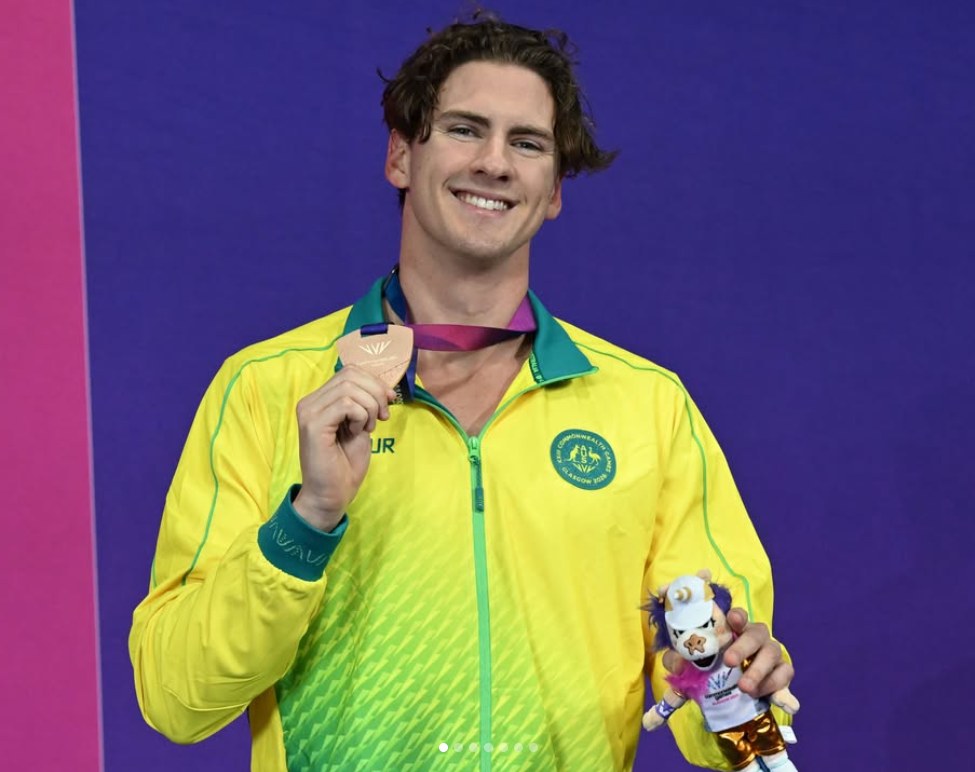 Jamie Jack Agency X Talent with his Commonwealth Games gold medal, Glasgow 2026