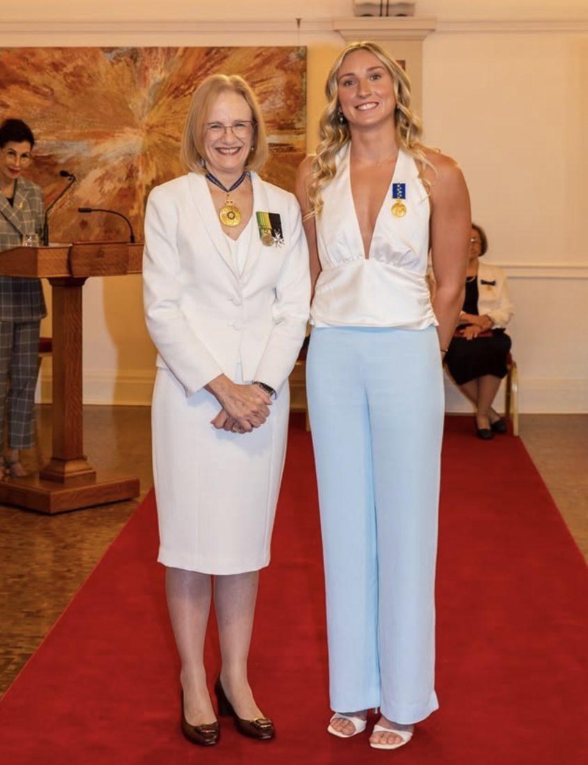 Jamie Perkins OAM Agency X Talent receiving the Medal of the Order of Australia, 2025