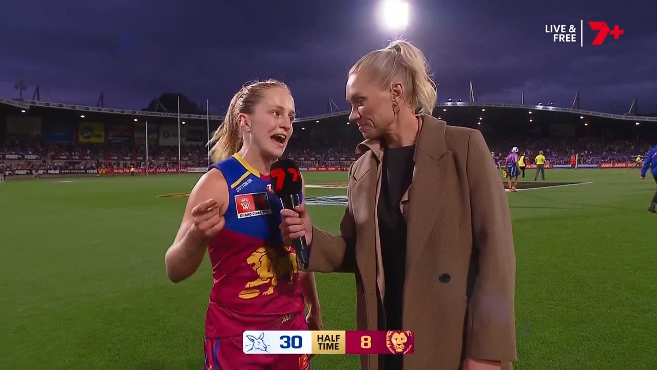 Belle Dawes Is Fired Up — 7AFLW Grand Final